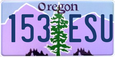 OR license plate 153ESU
