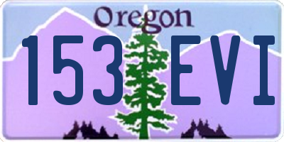 OR license plate 153EVI