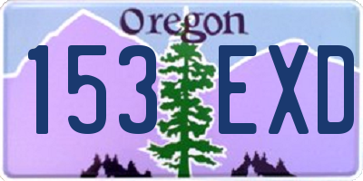 OR license plate 153EXD