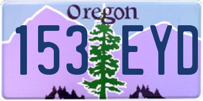 OR license plate 153EYD