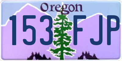 OR license plate 153FJP