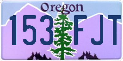 OR license plate 153FJT