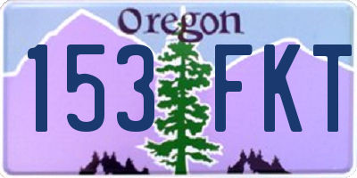 OR license plate 153FKT