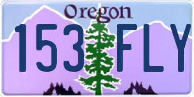 OR license plate 153FLY