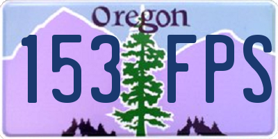 OR license plate 153FPS