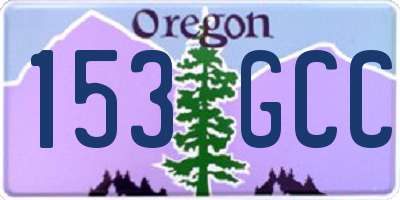 OR license plate 153GCC