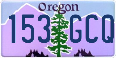 OR license plate 153GCQ