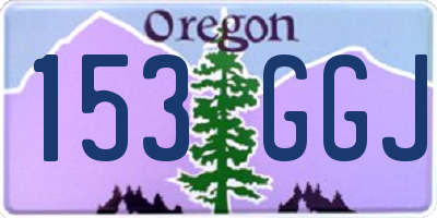 OR license plate 153GGJ