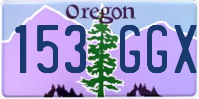 OR license plate 153GGX