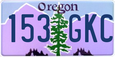 OR license plate 153GKC