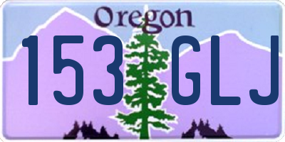 OR license plate 153GLJ