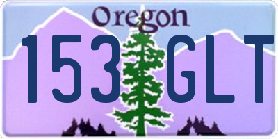 OR license plate 153GLT