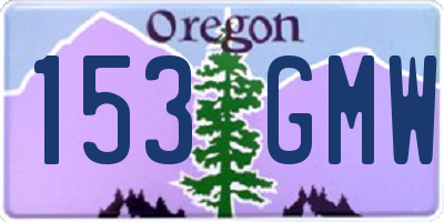 OR license plate 153GMW