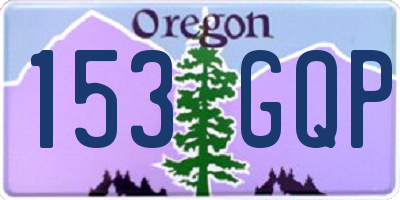 OR license plate 153GQP