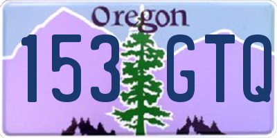 OR license plate 153GTQ