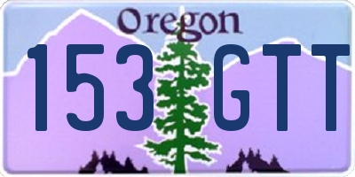 OR license plate 153GTT