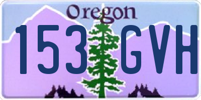 OR license plate 153GVH