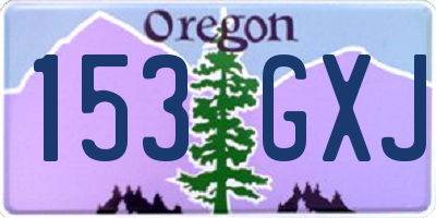 OR license plate 153GXJ