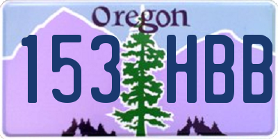 OR license plate 153HBB