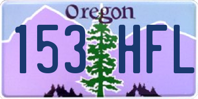 OR license plate 153HFL