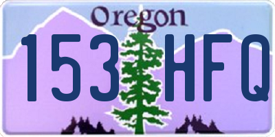 OR license plate 153HFQ