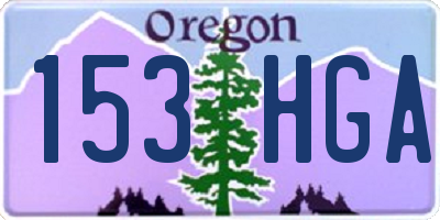 OR license plate 153HGA