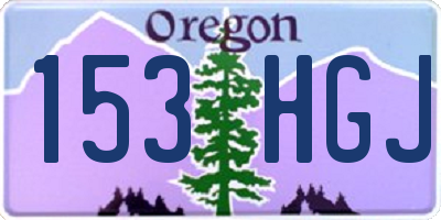 OR license plate 153HGJ