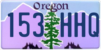 OR license plate 153HHQ