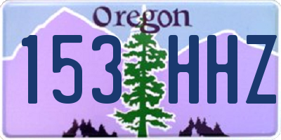OR license plate 153HHZ