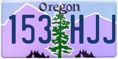 OR license plate 153HJJ