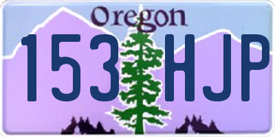 OR license plate 153HJP
