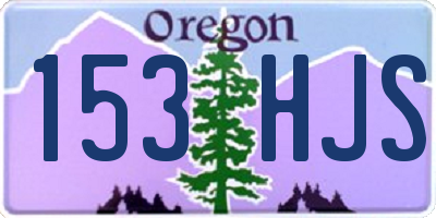 OR license plate 153HJS