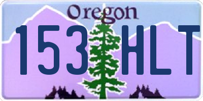 OR license plate 153HLT