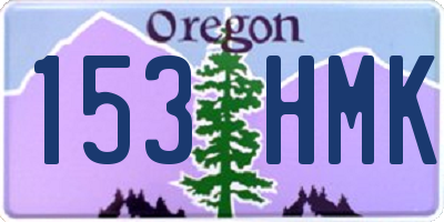 OR license plate 153HMK