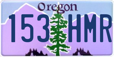 OR license plate 153HMR