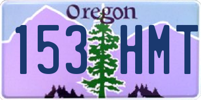 OR license plate 153HMT