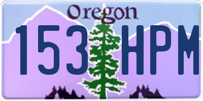 OR license plate 153HPM
