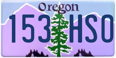 OR license plate 153HSO