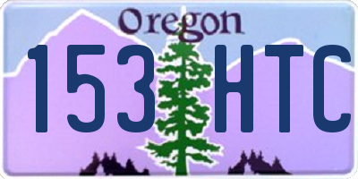 OR license plate 153HTC