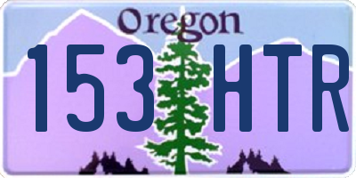 OR license plate 153HTR