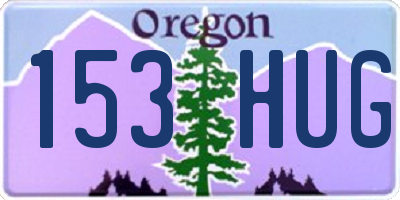 OR license plate 153HUG