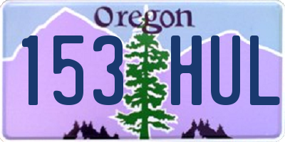 OR license plate 153HUL