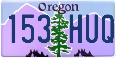 OR license plate 153HUQ