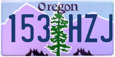 OR license plate 153HZJ
