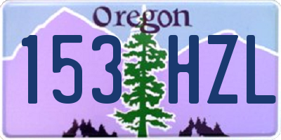 OR license plate 153HZL