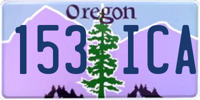 OR license plate 153ICA