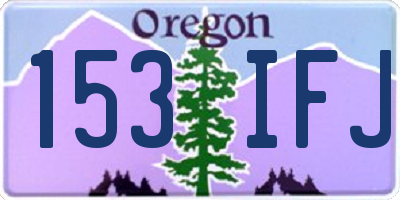 OR license plate 153IFJ