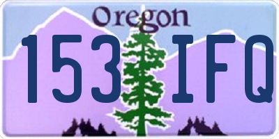OR license plate 153IFQ