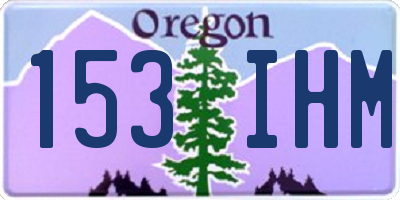 OR license plate 153IHM