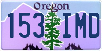 OR license plate 153IMD